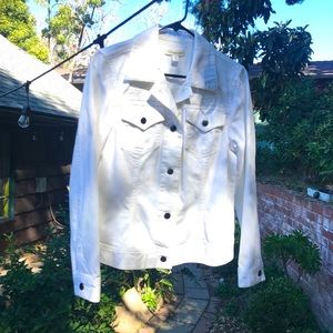 Coldwater Creek Embroidered Denim Jacket